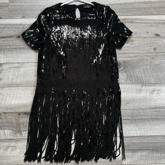 Lulus black sequin top - Picture 1 of 1